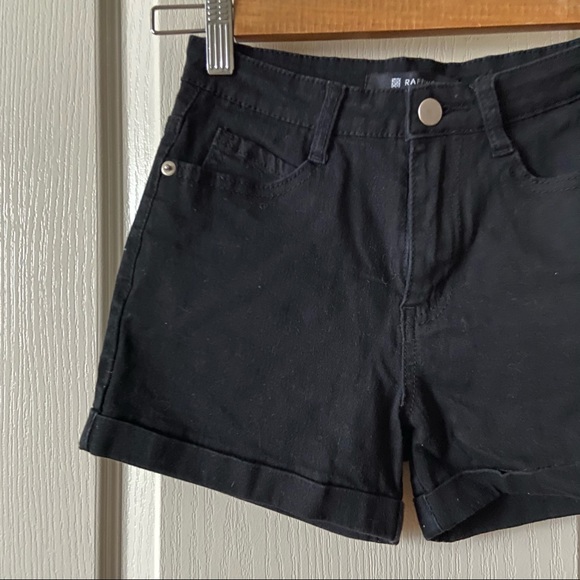 high waisted black short - Picture 6 of 8